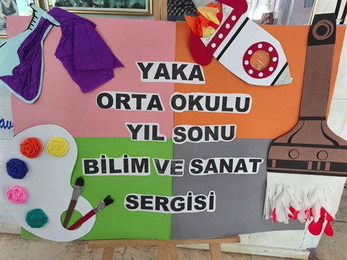 Kaymakamımız Sayın Bilal ÇELİK Yaka Ortaokulu Yıl Sonu Bilim ve Sanat sergisine katıldı